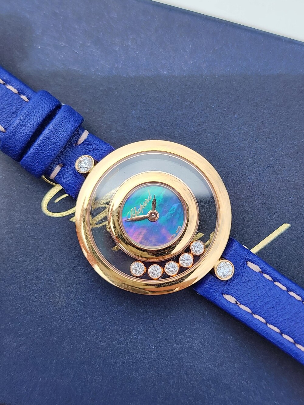 Chopard 18kt Happy Diamonds Icons Watch Pearl Face